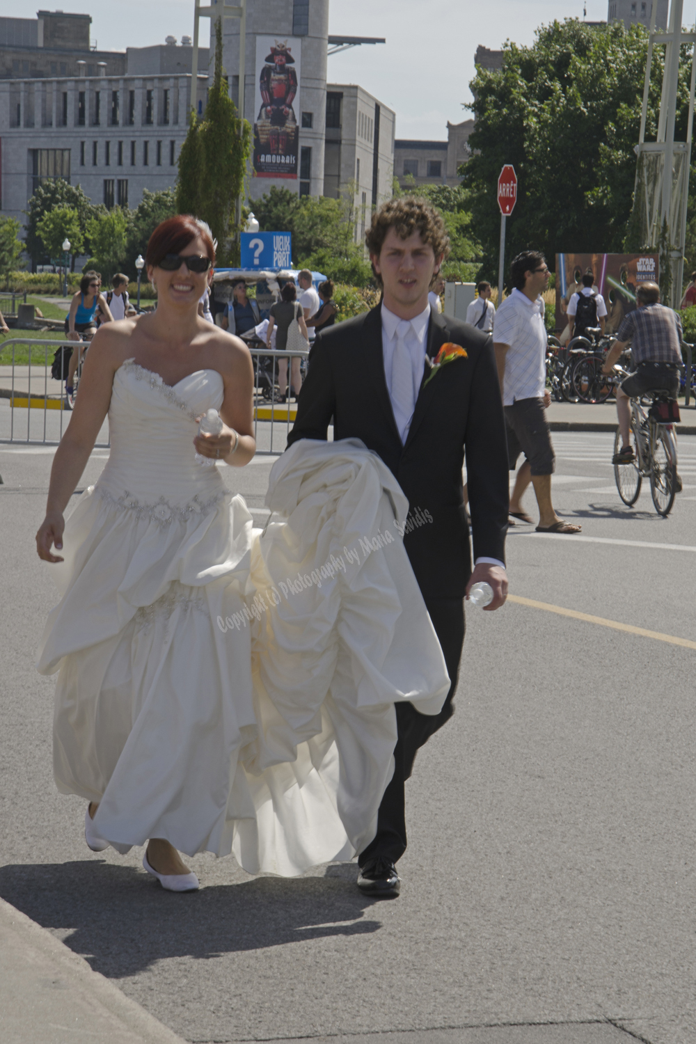 Montreal,Bride and Groom,  Quebec, Canada