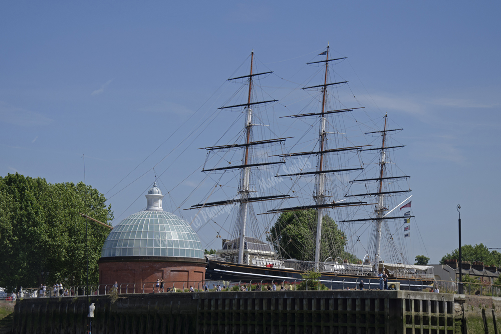 Docked Sailboat,River Thames, London, England, 2014