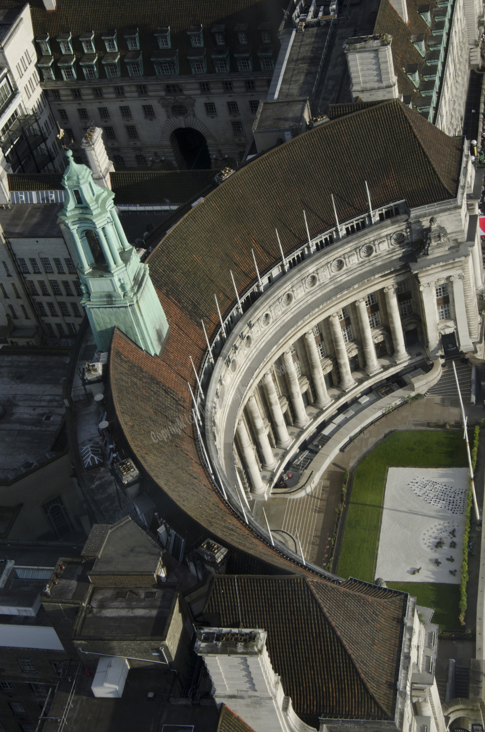County Hall Building, London, England, as seen from the London Eye, 2014