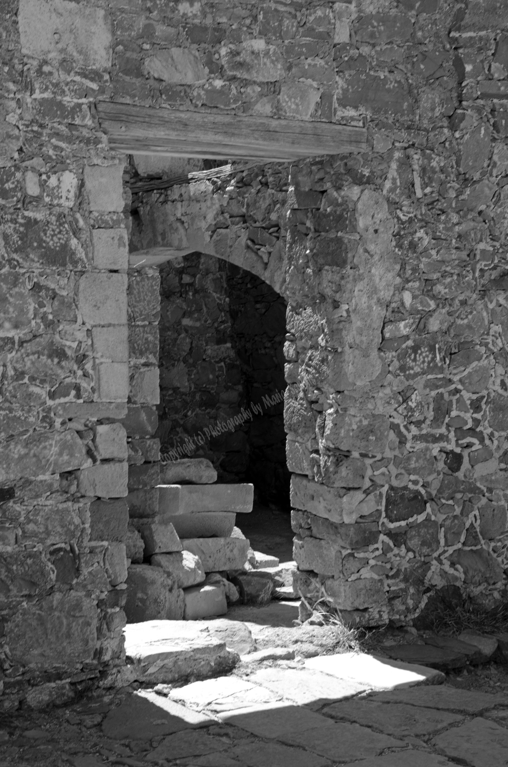 Spinalonga Island (Former Leper Colony,) Elounda, Lassithi Nomos, Crete, Greece 2017 in Black & White