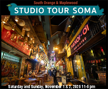 STUDIO TOUR SOMA 2025 in various locations throughougt Maplewood and South Orange, NJ 