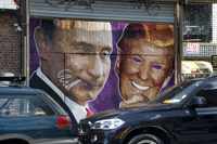 Williamsburg, Brooklyn 2017-71D-4100 Political Satire Street Art