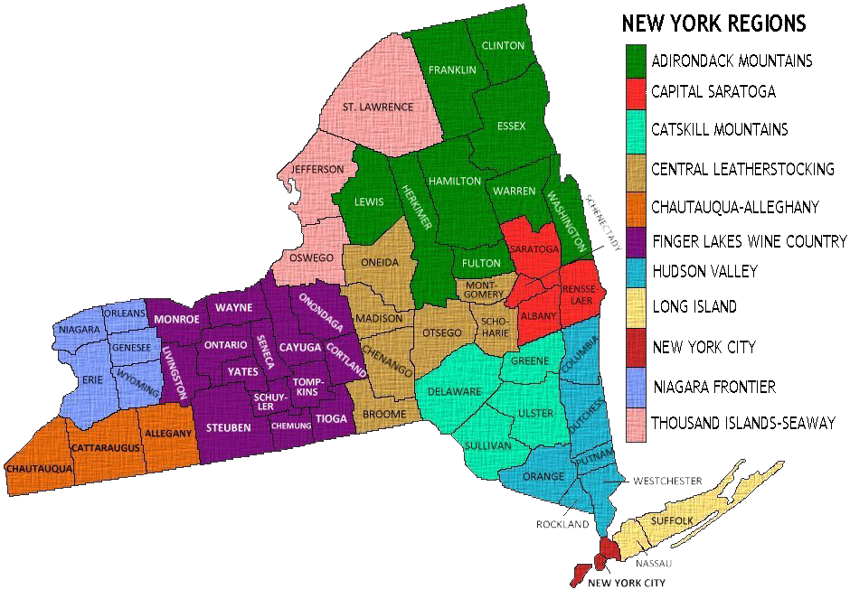 Map of NY