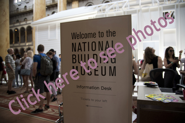 Click here to see photographs from the National Building Museum, Washington DC