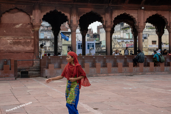 Girl at Jama Masjid of Delhi, India, 2019